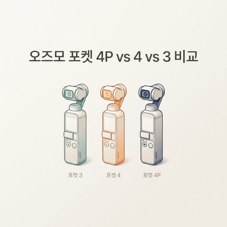 ai thumbnail minimal 오즈모 포켓 4P vs 4 vs 3 비교 1787507940